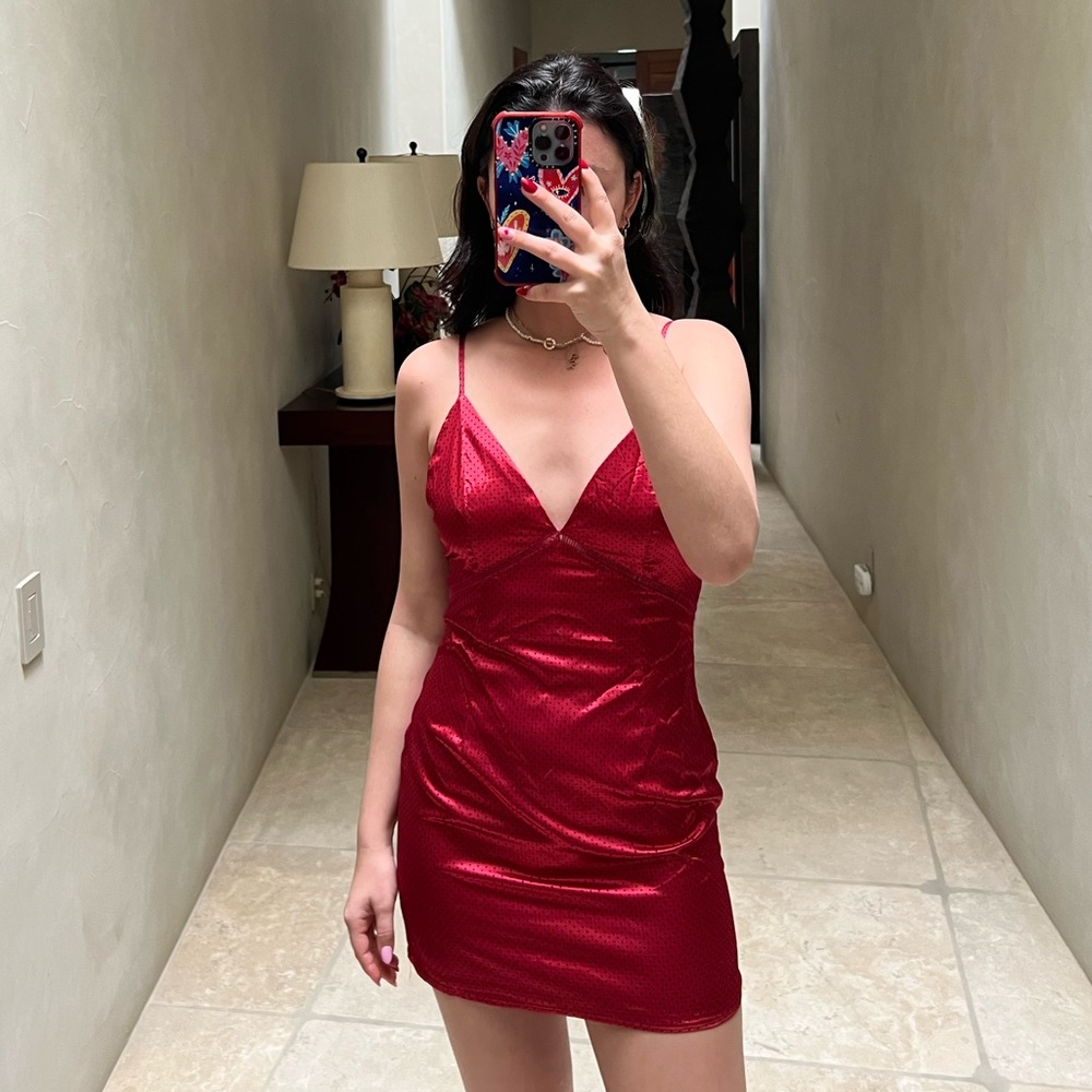 Red dress from revolve